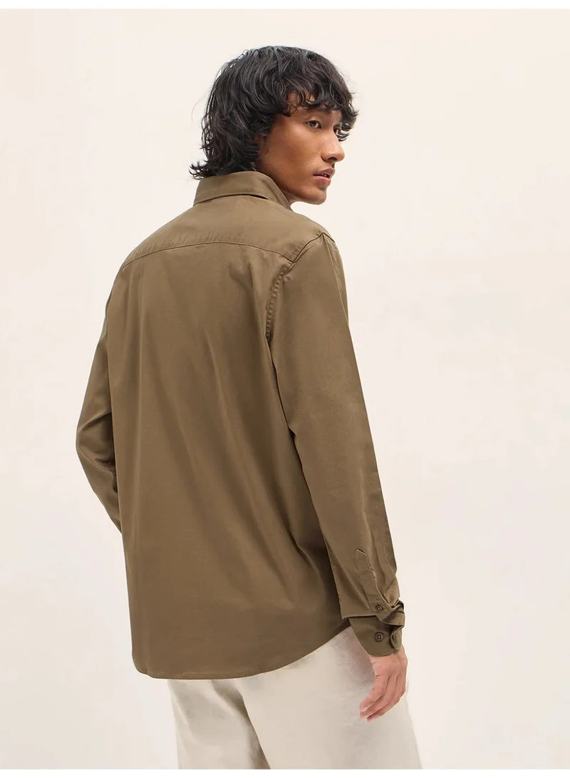 THE BEAR HOUSE  Men’s Long Sleeve Shirt – Classic, Comfortable and Stylish Essential for Work, Travel or Casual Outings for Men | Best Price UAE