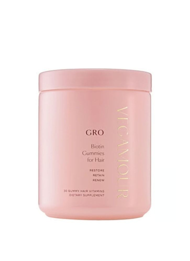 VEGAMOUR - GRO Biotin Gummies for Thinning Hair & Hair Wellness x 30 - Image 1