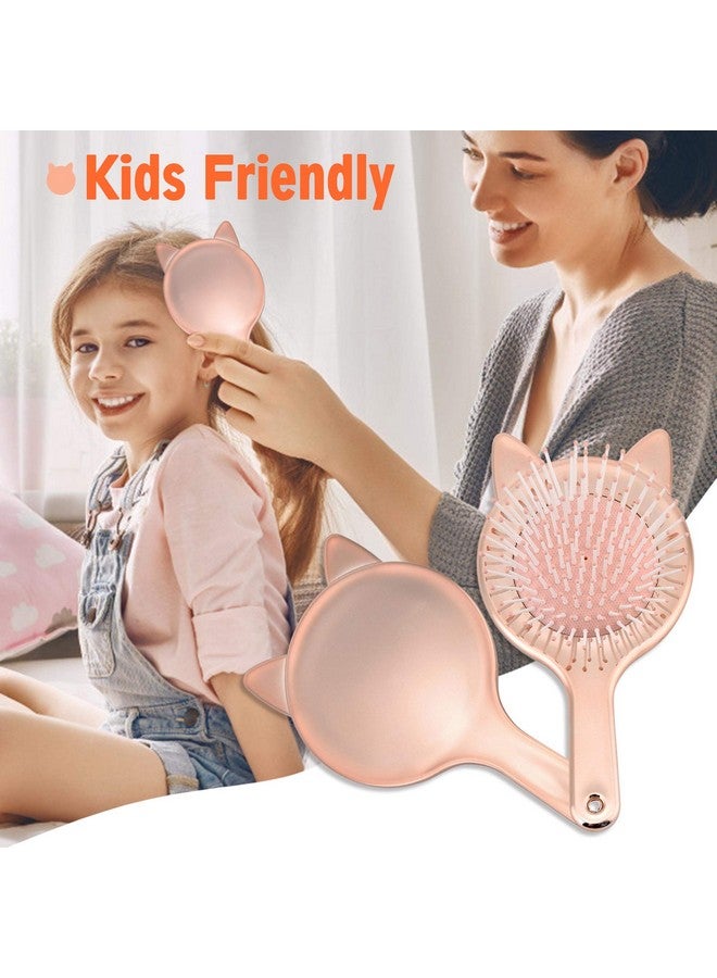 Aethland Toddler Hair Brush Set - Detangling Brush For Curly Hair And Rainbow Color Hairdressing Comb For Fine Thick Hair - Image 1