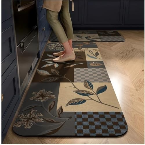Gvnd Anti-Fatigue Kitchen Mats – Waterproof Standing Rugs for Floor, Sink, Home Office, Laundry | Comfort Standing Mat Runner for Kitchen (Colour-2) - Image 1