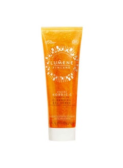 Lumene [Valo] Nordicc Clear Glow Cleansing Gel Scrub Exfoliating Face Scrub With Vitamin C + Biodegradeable Beads Radianceboosting Facial Cleanser For Women + Men 100% Vegan Skincare (125Ml)  - Image 1