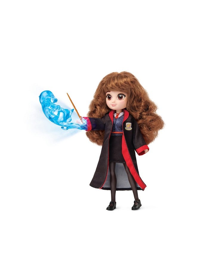 WIZARDING WORLD Harry Potter, 8-Inch Hermione Granger Light-Up Patronus Doll With 7 Doll Accessories And Hogwarts Robe, Kids Toys For Ages 5 And Up - Image 2