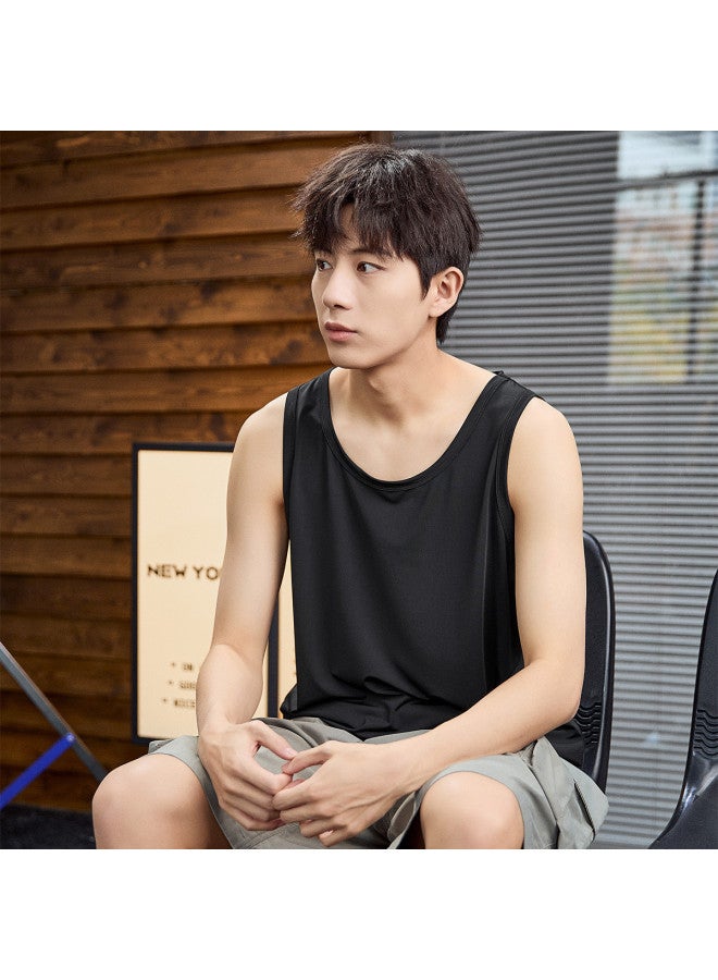 TonLion Men's Sleeveless Vest Breathable Casual Sports Tank Top Edition Sleeveless T-shirt For Men - Image 4