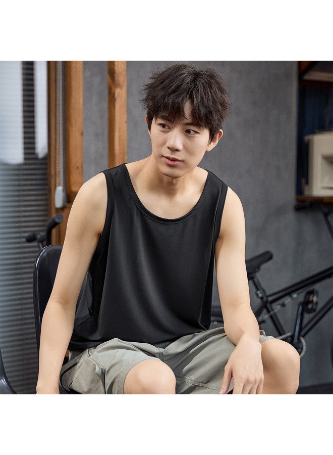 TonLion Men's Sleeveless Vest Breathable Casual Sports Tank Top Edition Sleeveless T-shirt For Men - Image 2