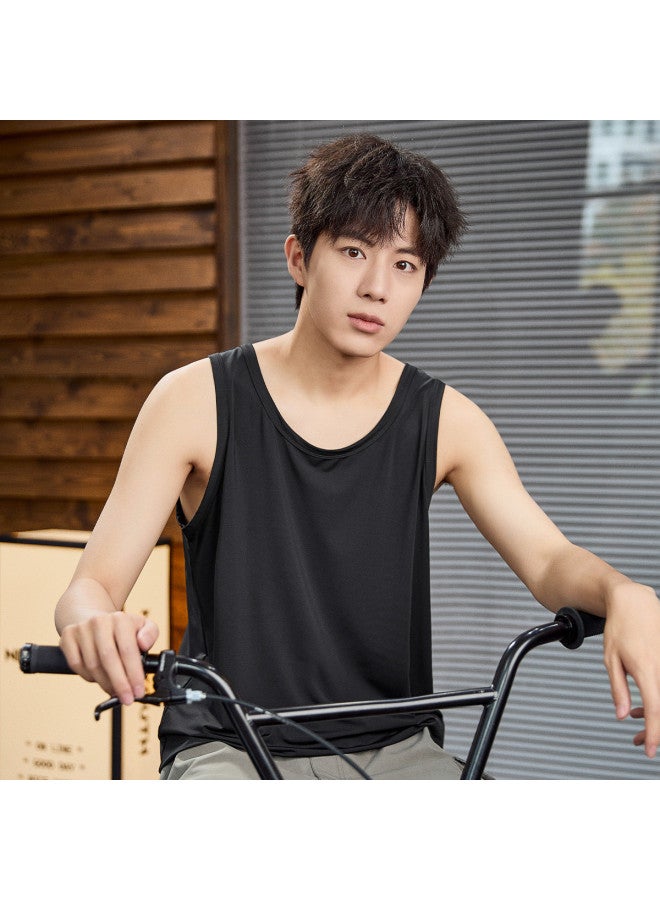 TonLion Men's Sleeveless Vest Breathable Casual Sports Tank Top Edition Sleeveless T-shirt For Men - Image 3