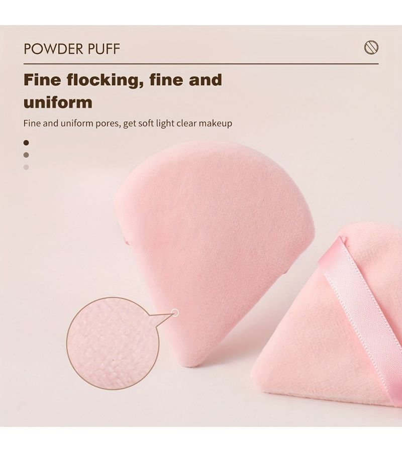 3 Pcs Reusable Beauty Applicator Matte Black Makeup Puffs Foundation Puffs for Face and Body Dry and Fluffy Powder Makeup Tools Ideal for Applying Foundation and Loose Powder Suitable for Dry and Wet Makeup Application - Image 4