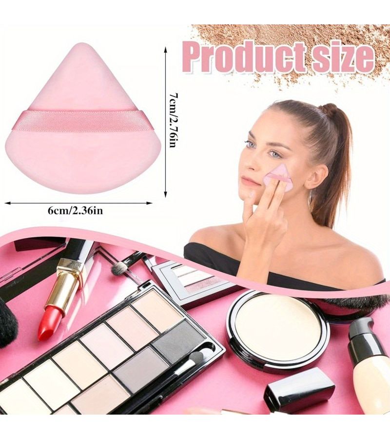 3 Pcs Reusable Beauty Applicator Matte Black Makeup Puffs Foundation Puffs for Face and Body Dry and Fluffy Powder Makeup Tools Ideal for Applying Foundation and Loose Powder Suitable for Dry and Wet Makeup Application - Image 3