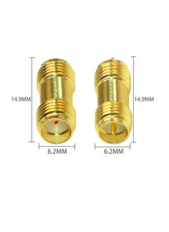 SUNSAR [2+2]PCS SMA Male to SMA Male and SMA Female to SMA Female Connector SMA Coupler  - Image 2