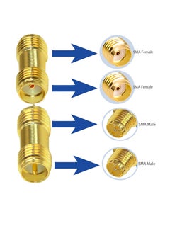 SUNSAR [2+2]PCS SMA Male to SMA Male and SMA Female to SMA Female Connector SMA Coupler  - Image 3