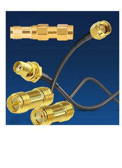 SUNSAR [2+2]PCS SMA Male to SMA Male and SMA Female to SMA Female Connector SMA Coupler  - Image 4
