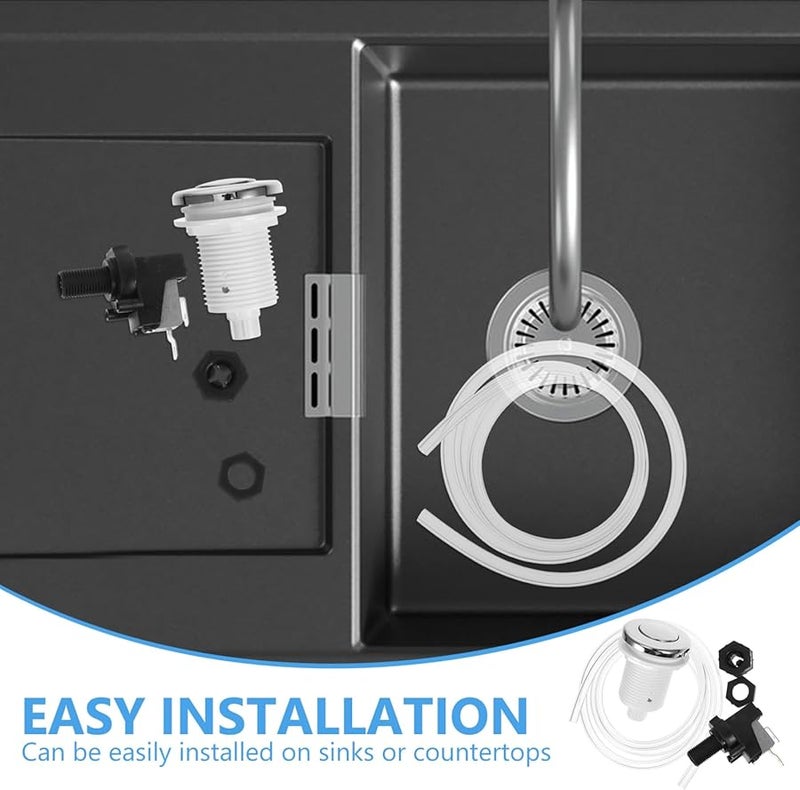 مفتاح ضغط الهواء من الفولاذ المقاوم للصدأ لاستبدال التخلص من القمامة، ملحق مطبخ احترافي - Image 4