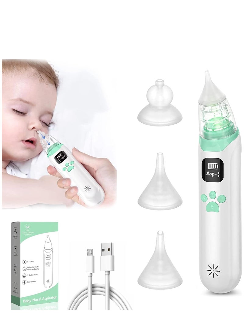 Xiaomi Deerma Xiaomi Automatic Baby Nasal Aspirator - Silent Electric Nasal Vacuum Cleaner for Infant Safety, White/Green 