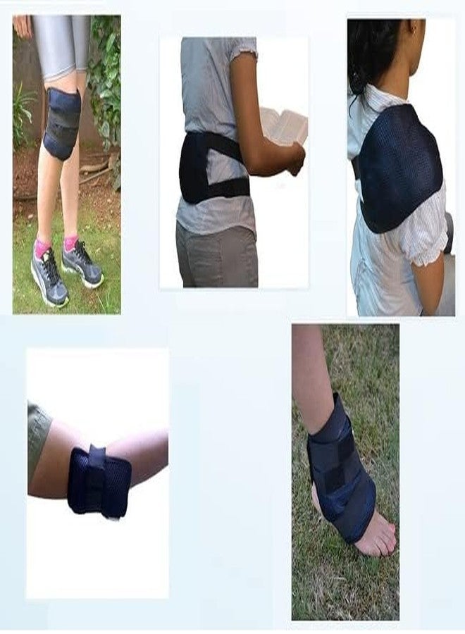 EASY ICE Cold and Hot pain relief pack with belt for Back, knee, elbow shoulder and all big joints. Size: 30 x 20 cm Pack of 1 with 2 Dry Sheets - Image 2