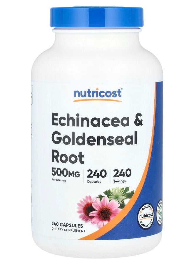 Nutricost Echinacea & Goldenseal Root 500 mg 240 Capsules