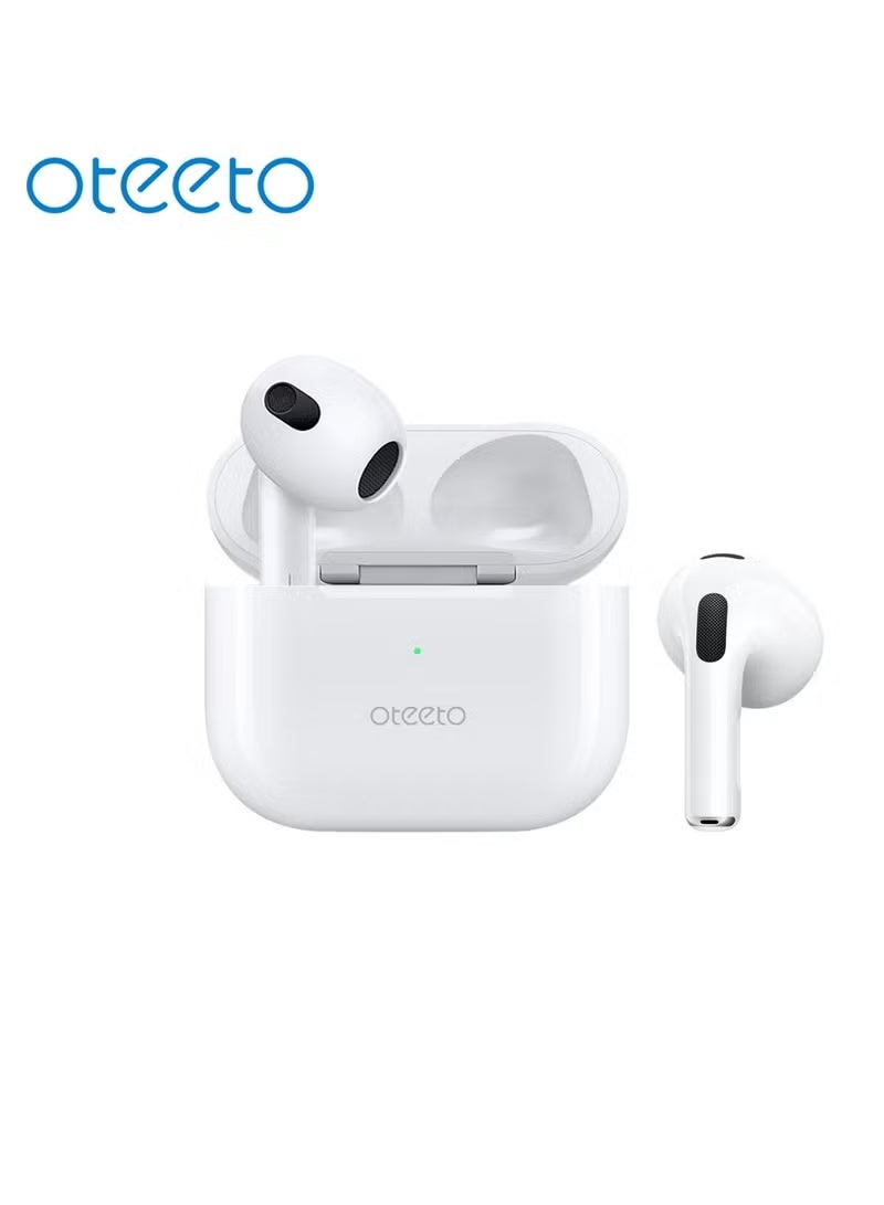 Oteeto OT104 Wireless Bluetooth Earphones with High Bass Sound, HD Clear Microphone, Multifunctional Touch Control, True Wireless Earbuds for Music and Calls, Compatible with Android and iOS Mobiles and Tablets - Image 1