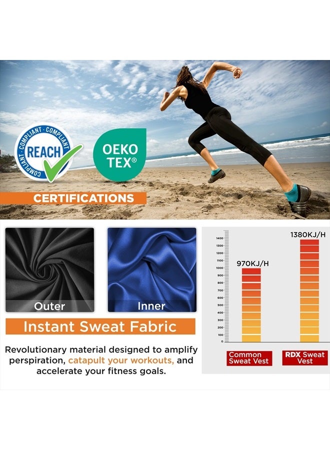 Rdx Women's Sauna Vest Heat Trapping Sweat Waist Trainer - REACH OEKO TEX 100 Certified Body Shaper - Image 3