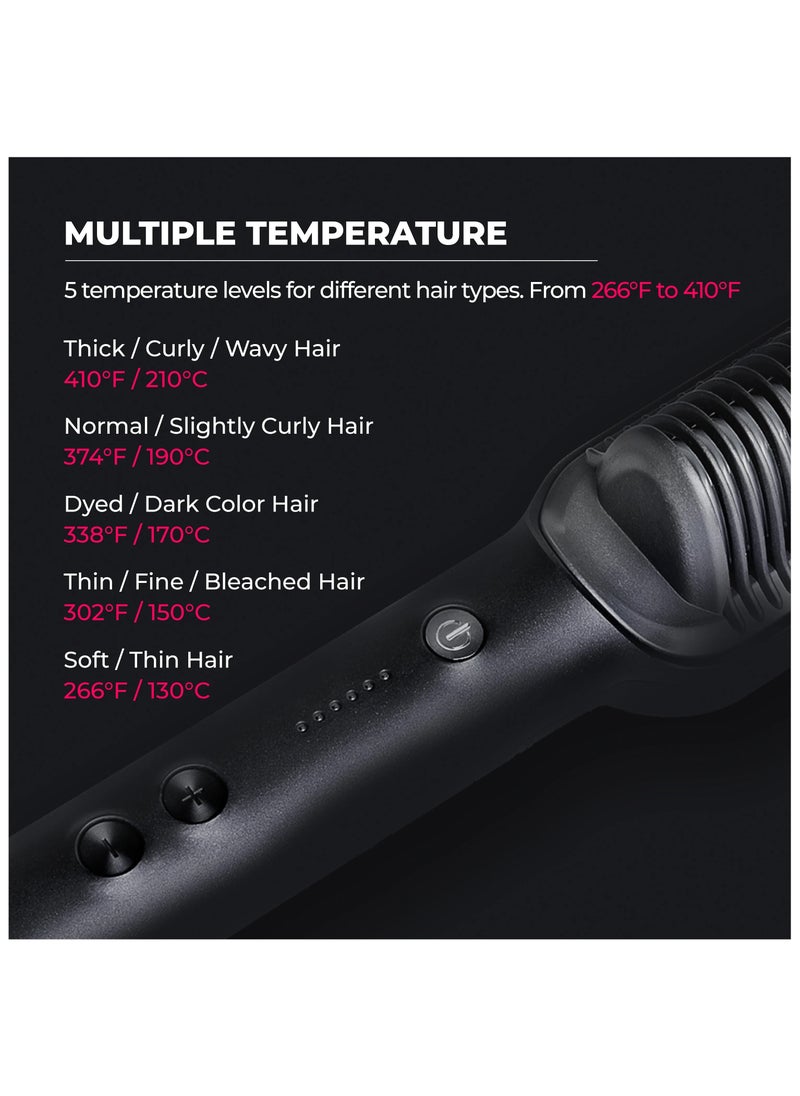 TYMO Ring Hair Straightening Brush Black