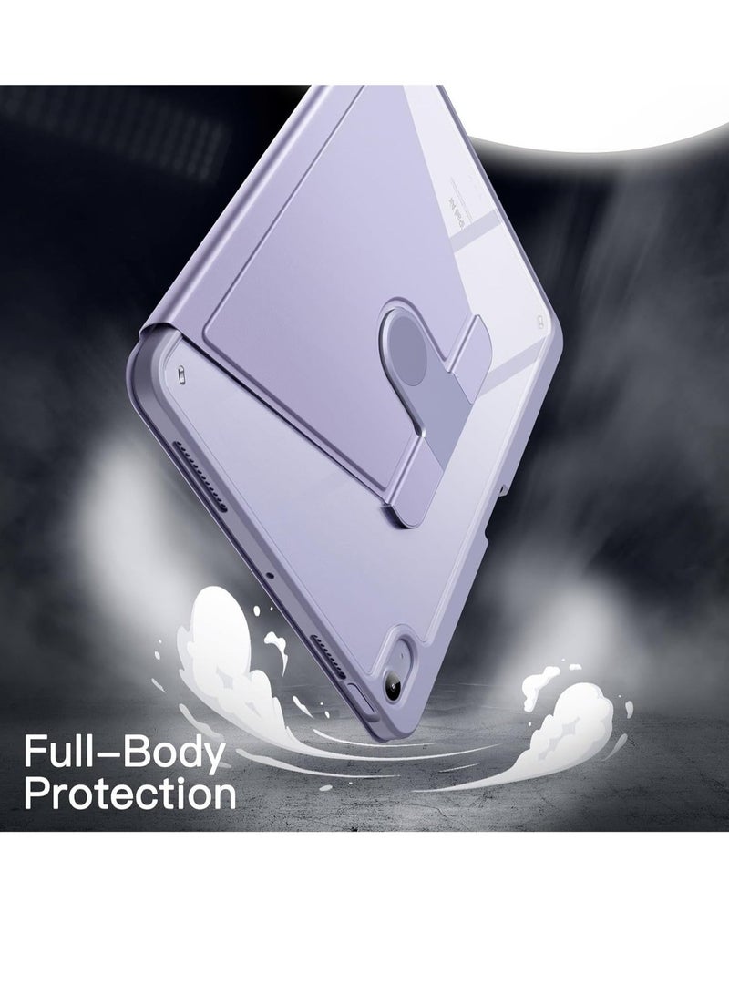 Rotating Case for iPad Air 6th 11 Inch M2 2024/ iPad Air 7th 11 Inch M3 2025/ iPad Air 5th 2022 10.9 Inch/iPad Air 4th 2020 10.9 Inch/iPad Pro 11 inch (2022/2021/2020/2018), 360 Degree Rotation Protective Stand Cover Clear Back, Auto Wake/Sleep - Image 2