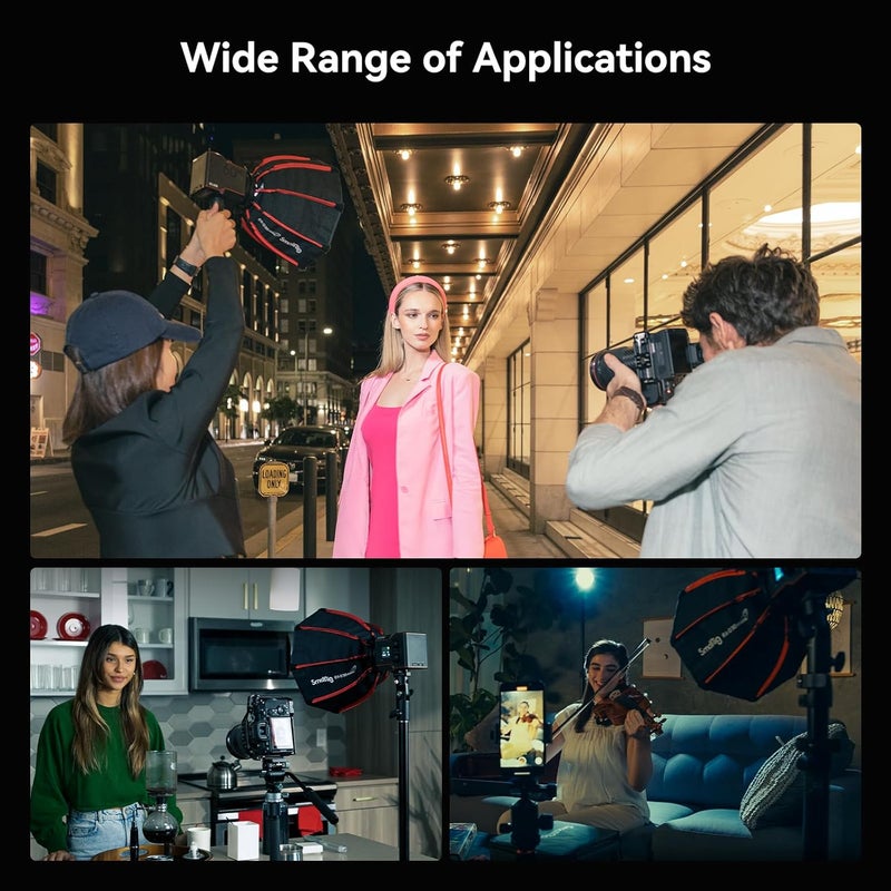 SMALLRIG صندوق ضوء بارابوليك صغير RC 60B COB RA-D30 29 سم مع إطلاق سريع متوافق مع ضوء الفيديو LED RC 60B COB - 4358 - Image 4