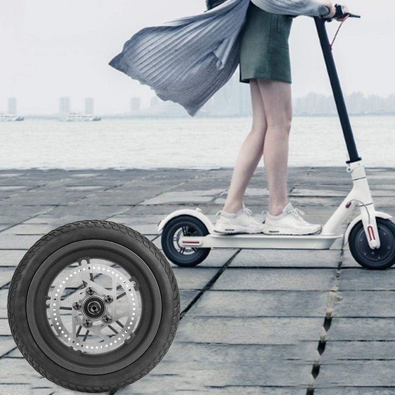 woobles Electric Scooter Rear Wheel Scooter Bare Foot Rear Tire Disc Brake Tire Stunt Scooter Wheel Compatible with Xiaomi Mijia M365 Pneumatic Tire - Image 5