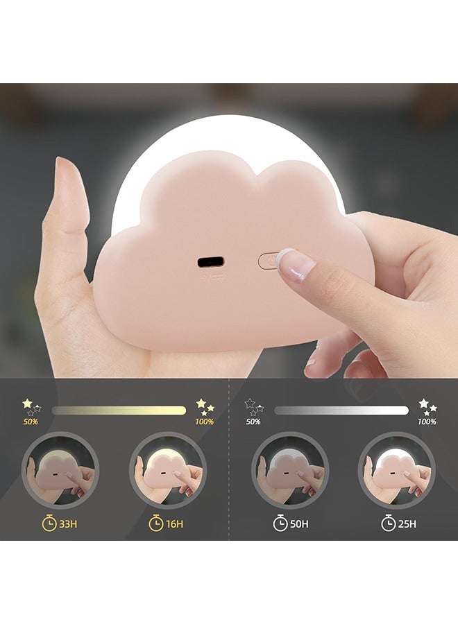 O Ozone Portable LED Night Light, Cute Cloud Mini Desk Lamp, Rechargeable Kids Night Light for Camping (Blue) - Image 4