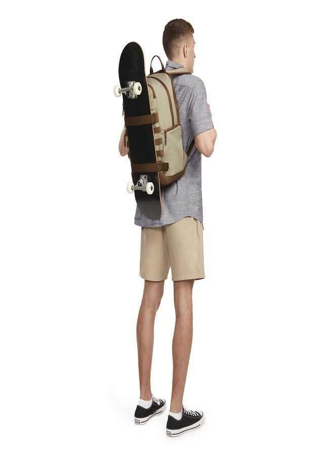 Hurley One and Only Skateboard Backpack, Khaki, O/S, One and Only Skateboard Backpack - Image 3