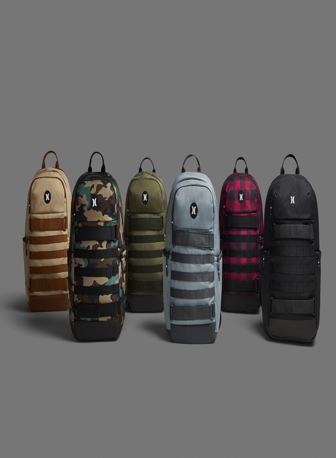 Hurley One and Only Skateboard Backpack, Khaki, O/S, One and Only Skateboard Backpack - Image 5