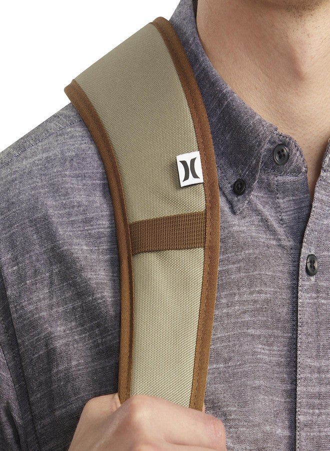 Hurley One and Only Skateboard Backpack, Khaki, O/S, One and Only Skateboard Backpack - Image 4
