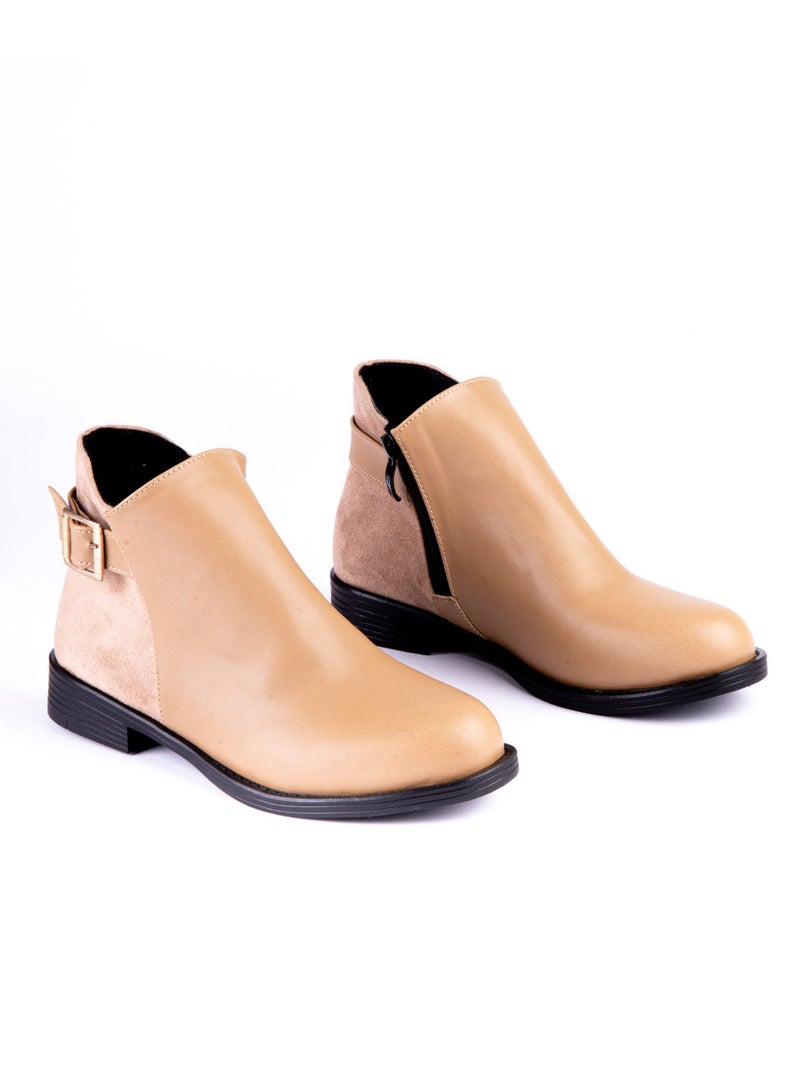 لايف ستيلاش  بوت  فلات جلد في شمواه بتوكة - كافيه G-40 - Image 2