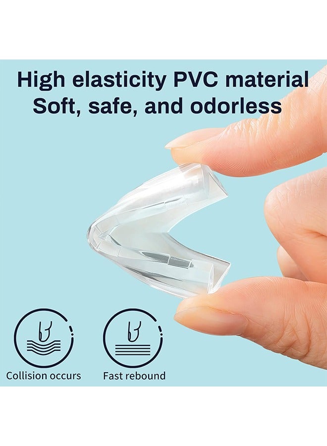 Mishilei Clear Baby Table Corner Protectors 12 Pack Furniture Edge Safety Bumpers Cushions for Child Safety Home Use and Everyday Protection - Image 3