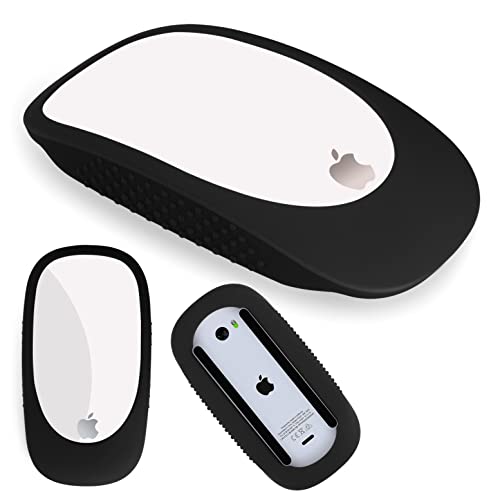 AKSHFETH Silicone Protector for Apple Magic Mouse, iMac Magic Mouse Cover Case - Anti-Drop Protective Sleeve (Black) - Image 1