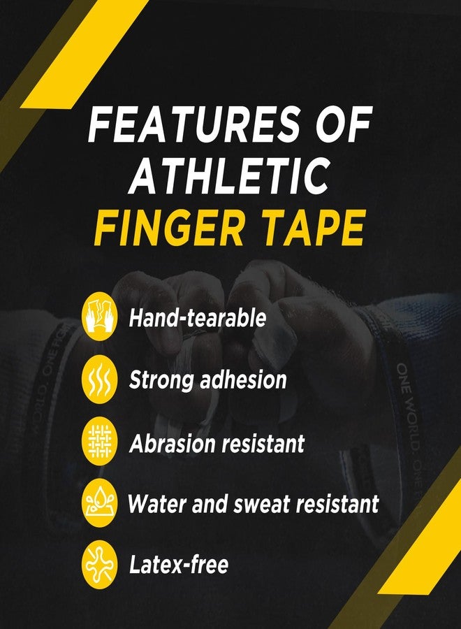 OK TAPE Athletic Finger Tape (10Rolls 450FT), Finge Wrap Tape, Extra Strong Adhesive Finger Support and Protect Tape, Hand Grip Tape for Rock Climbing, MMA, Jiu Jitsu, Volleyball, White - Image 4