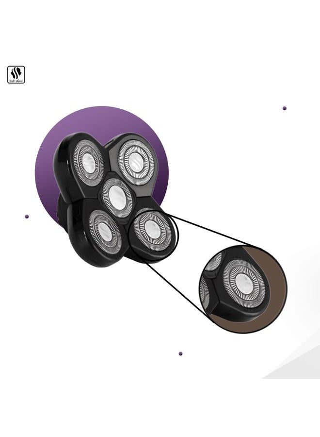 Skull Shaver Carver 5 Head Replacement Blade | Electric shaver replacement heads | For coarse/thick hair | - Image 4