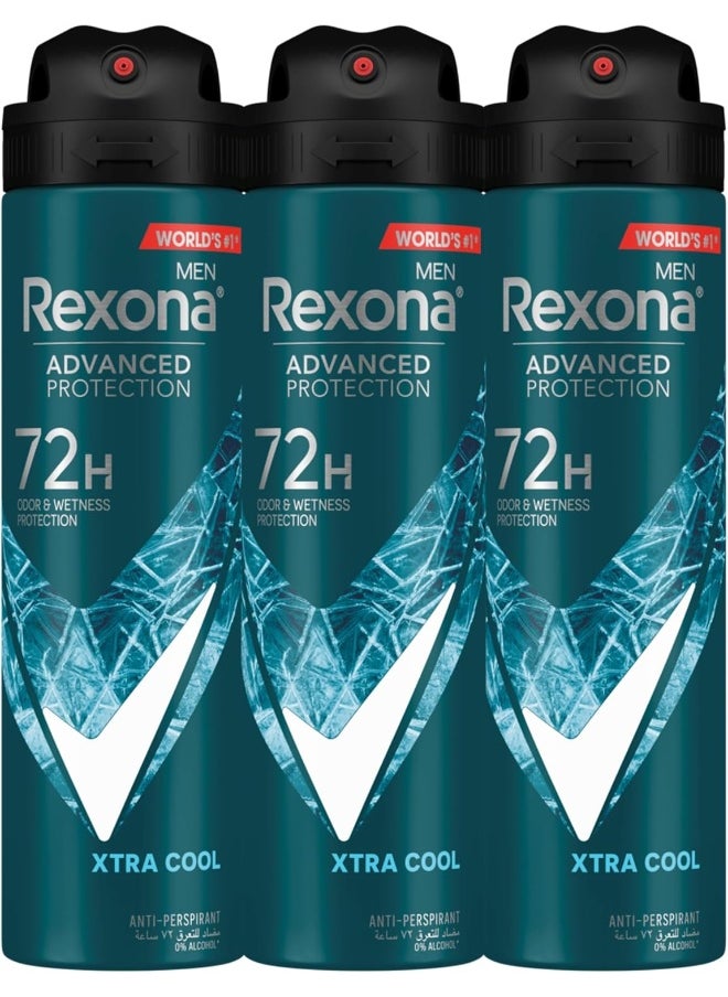 Rexona Antiperspirant Xtra Cool Deodorant Spray for Men, 150 ml, Pack of 3 - pzsku/Z4EEEC0A25FFCC7E20756Z/45/_/1738591760/e53f4299-0c23-49ec-bd55-2479dbd09a0f