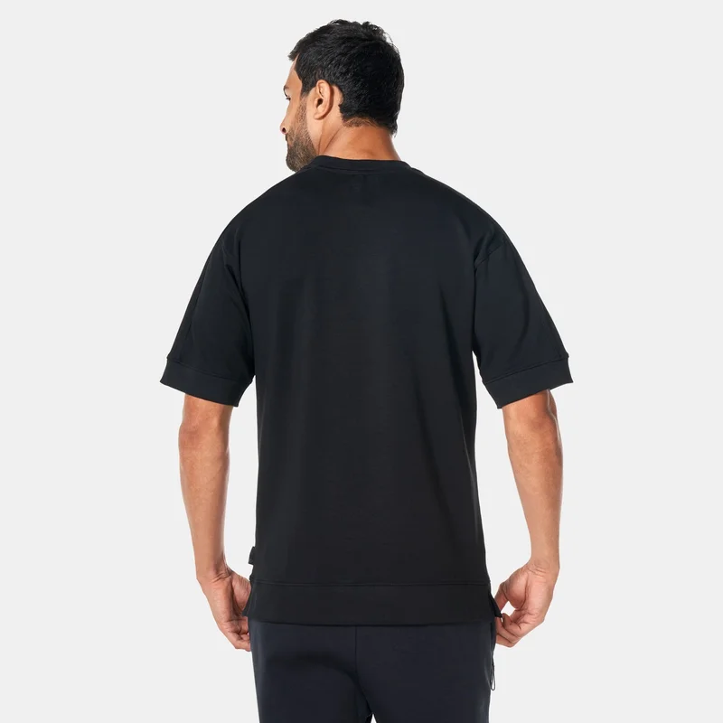 Sun And Sand Sports Black Men's Interlock T-Shirt for Men | Best Price UAE