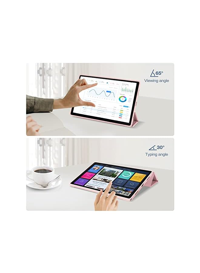 Procases Galaxy Tab A8 Case 10.5'' 2022, Slim Hard Back Case Trifold Lightweight Folio Protective Smart Cover For 10.5 Inch Samsung Galaxy Tab A8 2022 Release Sm-X200 Sm-X205 Sm-X207 –Pinkgold - Image 4