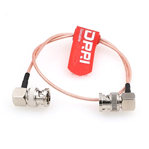 DRRI Right Angle BNC Male to BNC Male 75 ohm HD 3G SDI Coaxial Cable for Ursa Mini and Small HD Monitor 30CM 12 - Image 3
