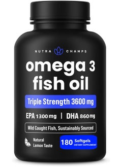 Omega 3 Fish Oil, EPA 1300mg | DHA 860 mg - 180 Softgels - pzsku/Z4EEF05E1ABC7AECB8663Z/45/_/1737619374/c7e788c9-3659-4230-b39d-d2b05c26f1dd