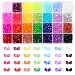 PAXCOO 1120Pcs Crystal Acrylic Bicone Beads for Jewelry Making 28 Colors 8 MM - Image 2