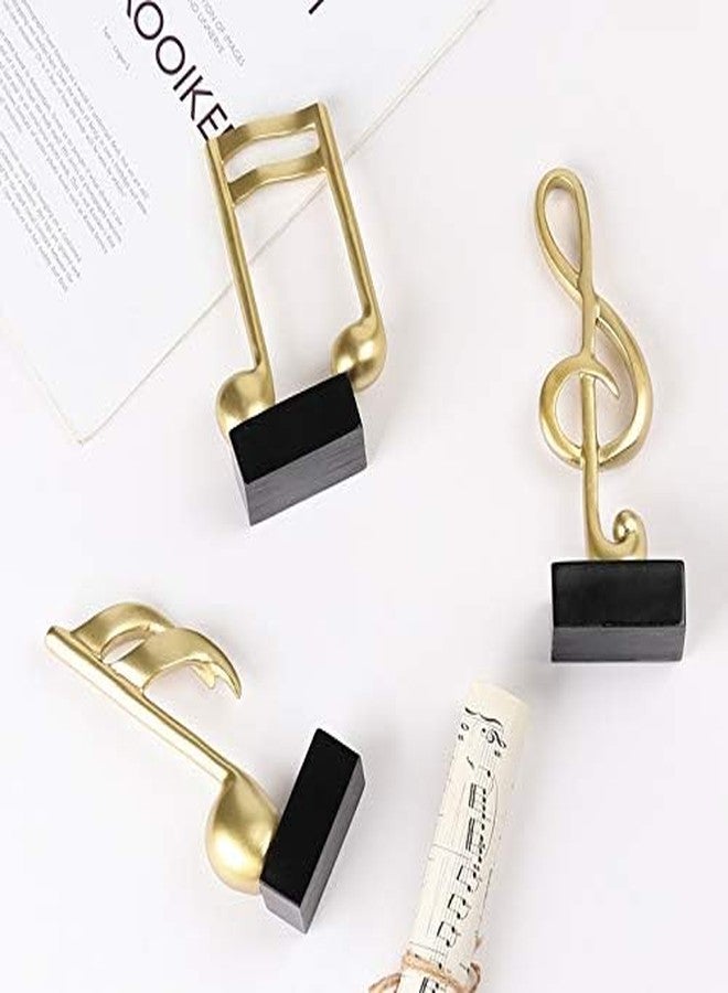 Notakia 3Pcs Music Decorations for Home Gold Music Note Decor for Living Room - Image 4