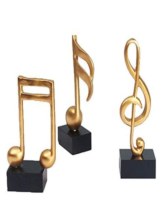 Notakia 3Pcs Music Decorations for Home Gold Music Note Decor for Living Room - Image 2