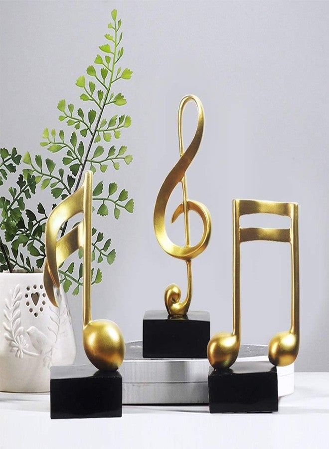 Notakia 3Pcs Music Decorations for Home Gold Music Note Decor for Living Room - Image 3