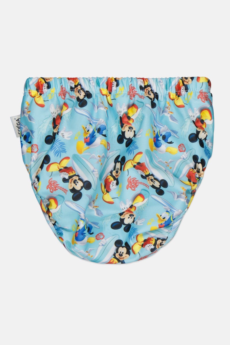 COEGA SUNWEAR Toddlers Boy Allover Print Swim Diaper, Multicolor - Image 2