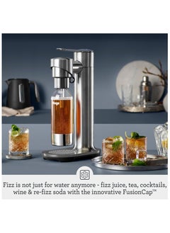 Sage The InFizz Fusion Home Soda Maker - for Sparkling Water, Juice, Tea, Cocktails and All Fizzy Drinks, Brushed Stainless Steel - UAE Version, 2 Year Manufacturer Warranty  - Image 2