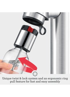 Sage The InFizz Fusion Home Soda Maker - for Sparkling Water, Juice, Tea, Cocktails and All Fizzy Drinks, Brushed Stainless Steel - UAE Version, 2 Year Manufacturer Warranty  - Image 4