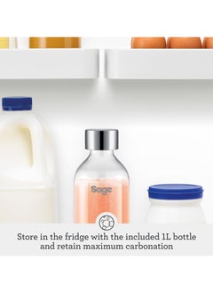 Sage The InFizz Fusion Home Soda Maker - for Sparkling Water, Juice, Tea, Cocktails and All Fizzy Drinks, Brushed Stainless Steel - UAE Version, 2 Year Manufacturer Warranty  - Image 5
