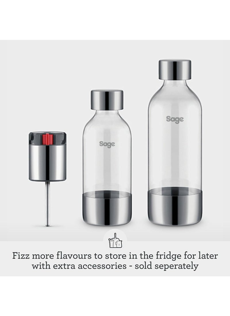 Sage - The InFizz Fusion Home Soda Maker - for Sparkling Water, Juice, Tea, Cocktails and All Fizzy Drinks, Brushed Stainless Steel - UAE Version, 2 Year Manufacturer Warranty - Image 1