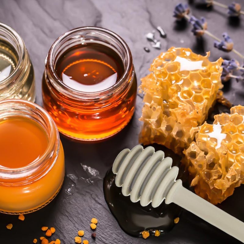Capiant 2 PACK Syrup Dipper Honey Dipper Stick Silicone, Long Handle Syrup Dipper Stick, Honey Mixing Stirrer Spoon, Honey Wand for Honey Jar Dispense Drizzle Honey, and Wedding Party Favors Gift - Image 4