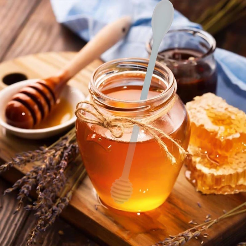 Capiant 2 PACK Syrup Dipper Honey Dipper Stick Silicone, Long Handle Syrup Dipper Stick, Honey Mixing Stirrer Spoon, Honey Wand for Honey Jar Dispense Drizzle Honey, and Wedding Party Favors Gift - Image 5