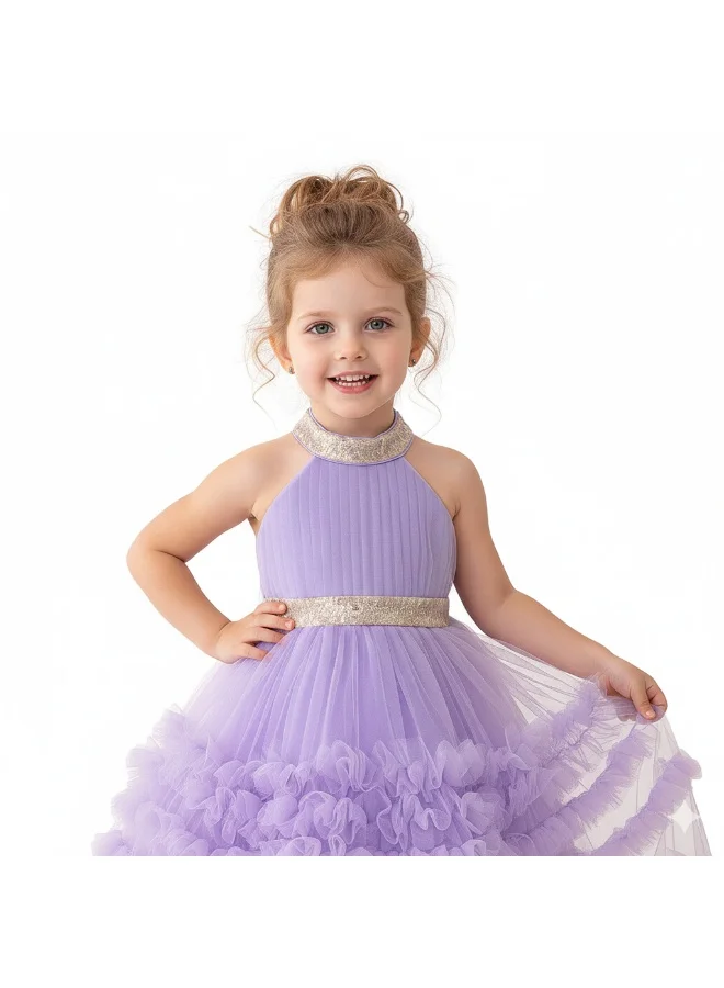D'Daniela Ruffled Tulle Dress